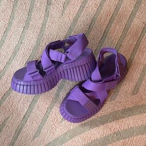 Camper Purple Platform Sport Sandals